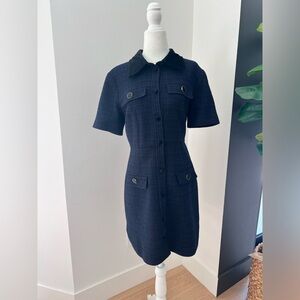 Navy blue Sandro mini dress